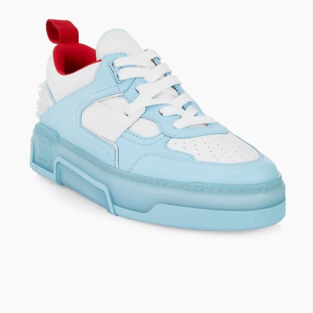 Christian Louboutin Astroloubi Donna Flat Spike-Heel Low-Top Sneakers 37.5 US7.5